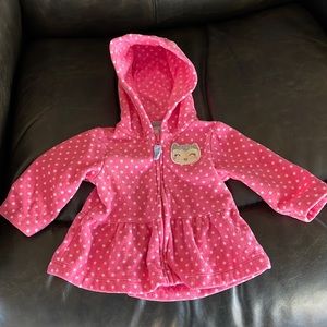 Baby girl zip up hoodie